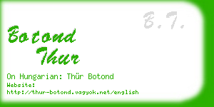 botond thur business card